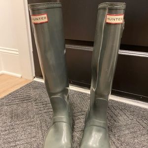 Original Tall Hunter Rainboots - Glossy Grey